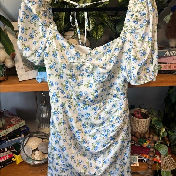 Song of Style Beverley Mini Dress in Blueberry Tart | Small, NWT - Picture 8 of 8